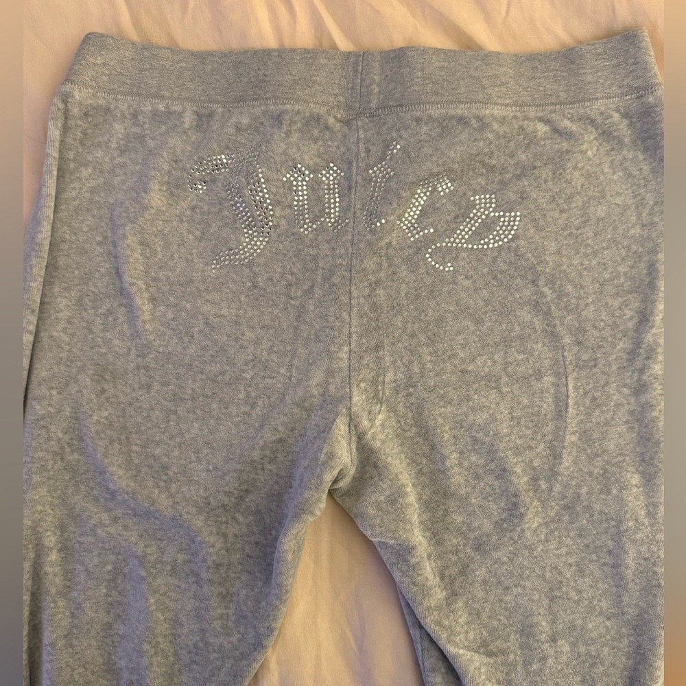 Juicy Couture Gray Velour Joggers